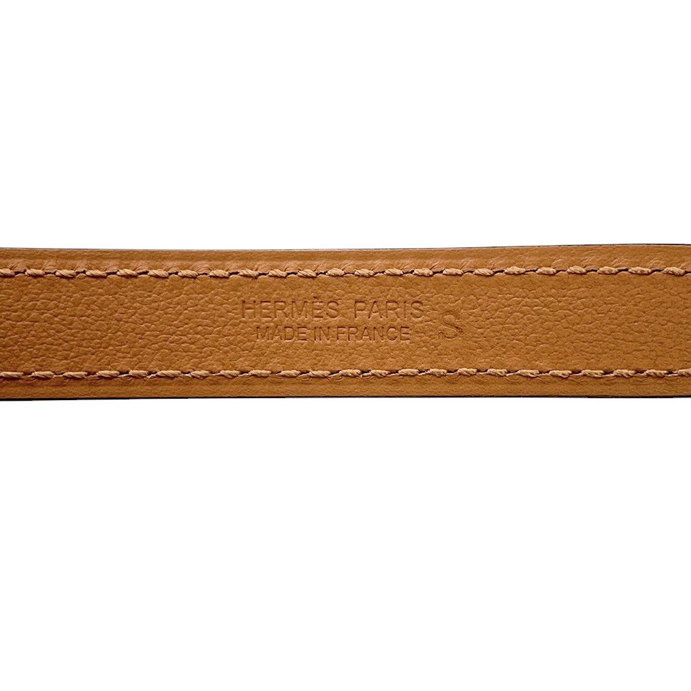 Hermes Belt Pop 15 Mobu Perlee Chai Silver Epsom 70 Mauve Pale — view 7