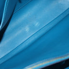 Louis Vuitton Mila MM Corvere Handbag Blue Leather — view 4