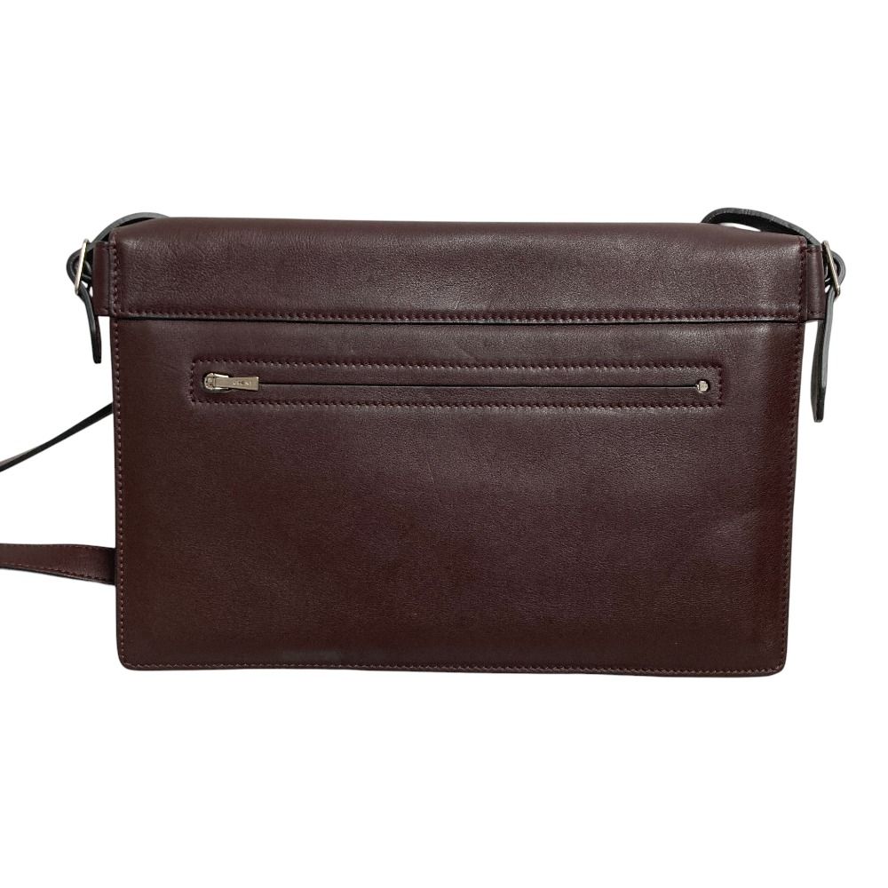 Celine Diamond Shoulder Bag Burgundy Yellow Gray — view 2
