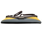 Celine Diamond Shoulder Bag Burgundy Yellow Gray — view 3