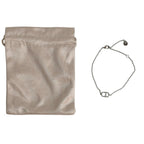 Dior Christian Rhinestone Clair D Lune Chain Bracelet Silver Metal — view 8