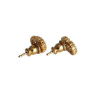 Dior Christian Clair D Lune Pearl Stud Earrings Gold Color — view 3