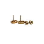 Dior Christian Clair D Lune Pearl Stud Earrings Gold Color — view 5