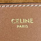 Celine Folco Cuir Triomphe Shoulder Bag Brown — view 9