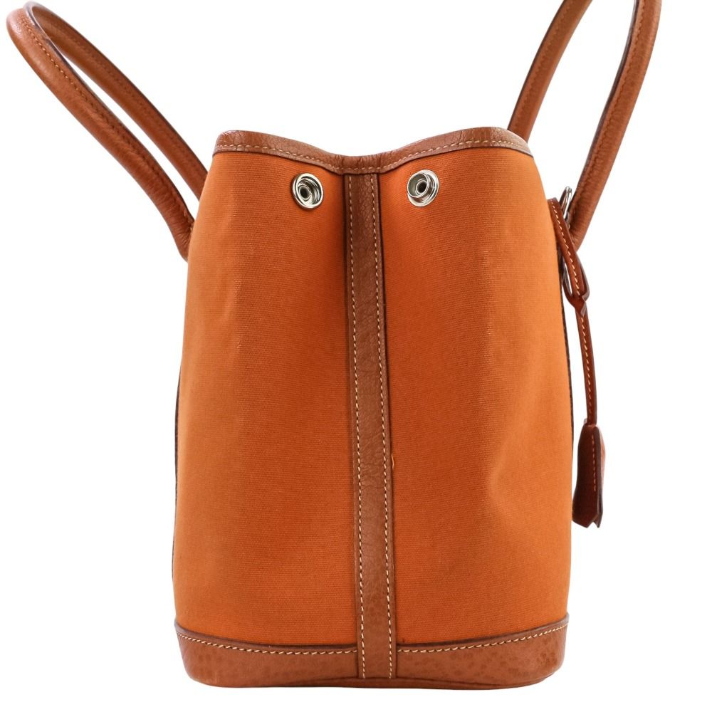 Hermes Garden Party Tpm Toile Officier Negonda Tote Potiron — view 3
