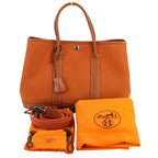 Hermes Garden Party Tpm Toile Officier Negonda Tote Potiron — view 9