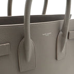 Saint Laurent Paris YSL Sac Dojour Small Handbag 2-Way Shoulder Leather Gray — view 8