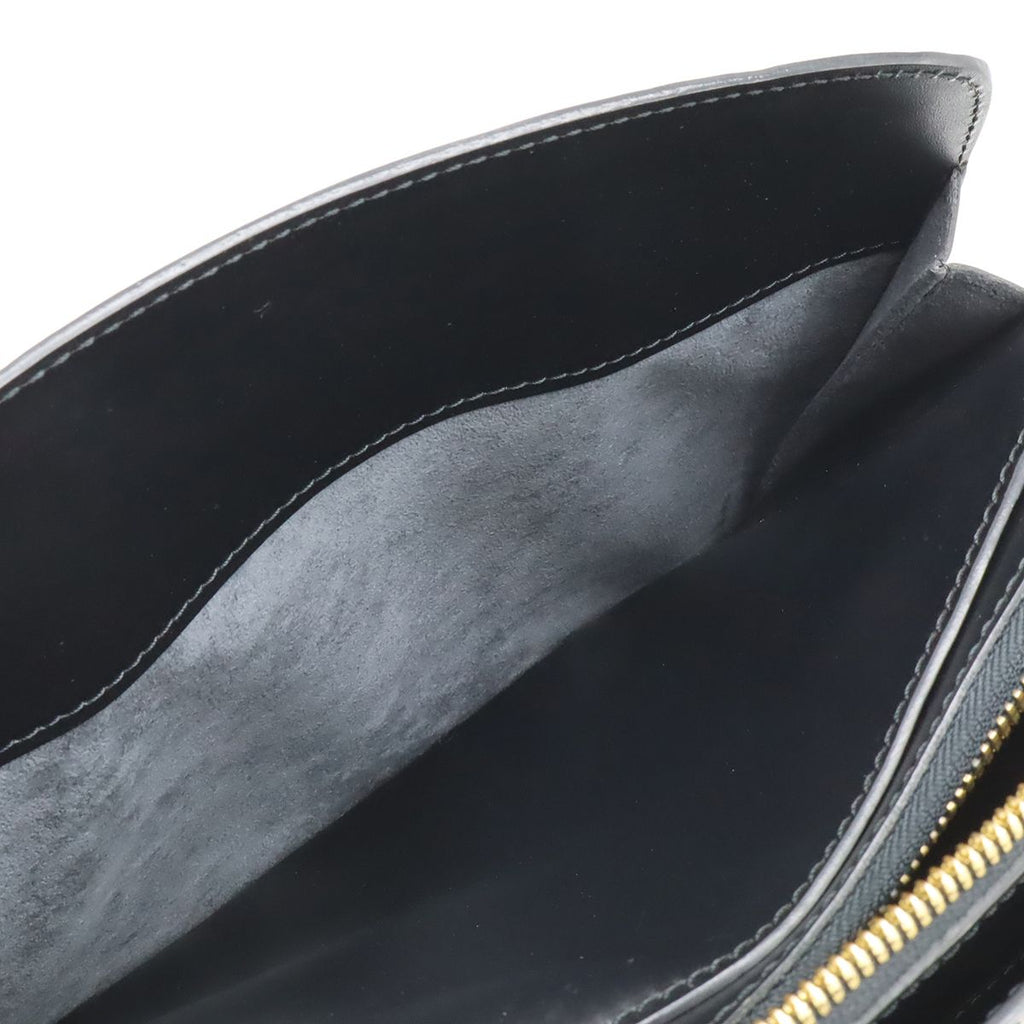 Louis Vuitton Epi Pont Neuf Handbag Leather Noir Black Gold — view 8