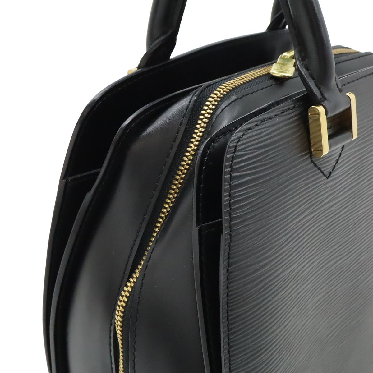 Louis Vuitton Epi Pont Neuf Handbag Leather Noir Black Gold — view 5