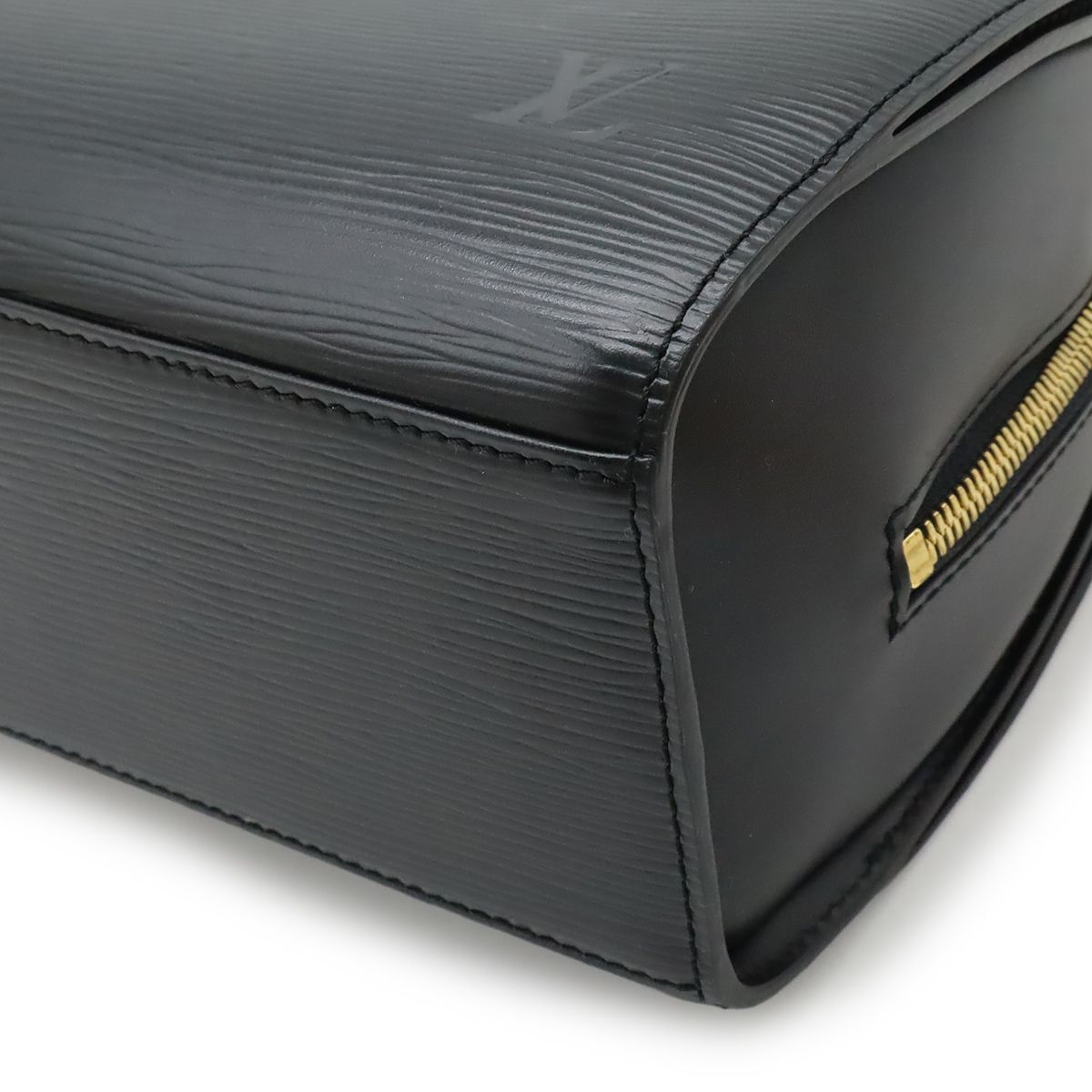 Louis Vuitton Epi Pont Neuf Handbag Leather Noir Black Gold — view 3