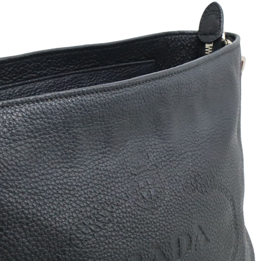 Prada Vitello Phoenix Shoulder Bag Striped Crossbody Leather Nero — view 8