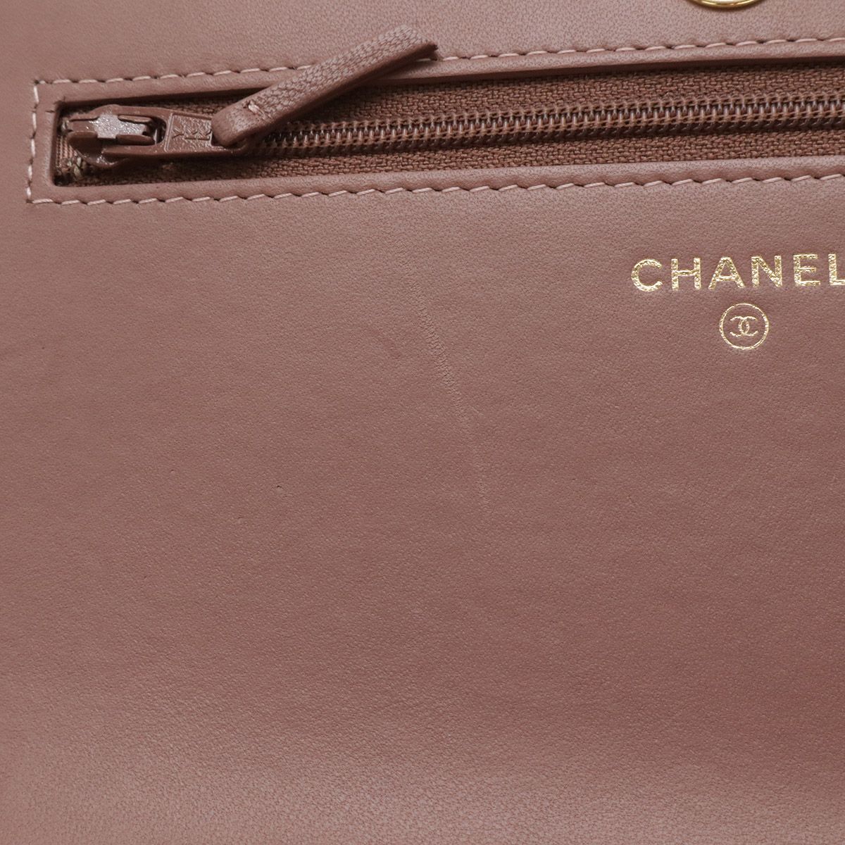 Chanel CC Logo Chain Wallet Shoulder Bag Pochette Crossbody Rabbit Fur — view 9