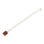 Hermes As de Coeur PM Necklace Pendant Beige Etoupe