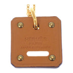 Hermes As de Coeur PM Necklace Pendant Beige Etoupe