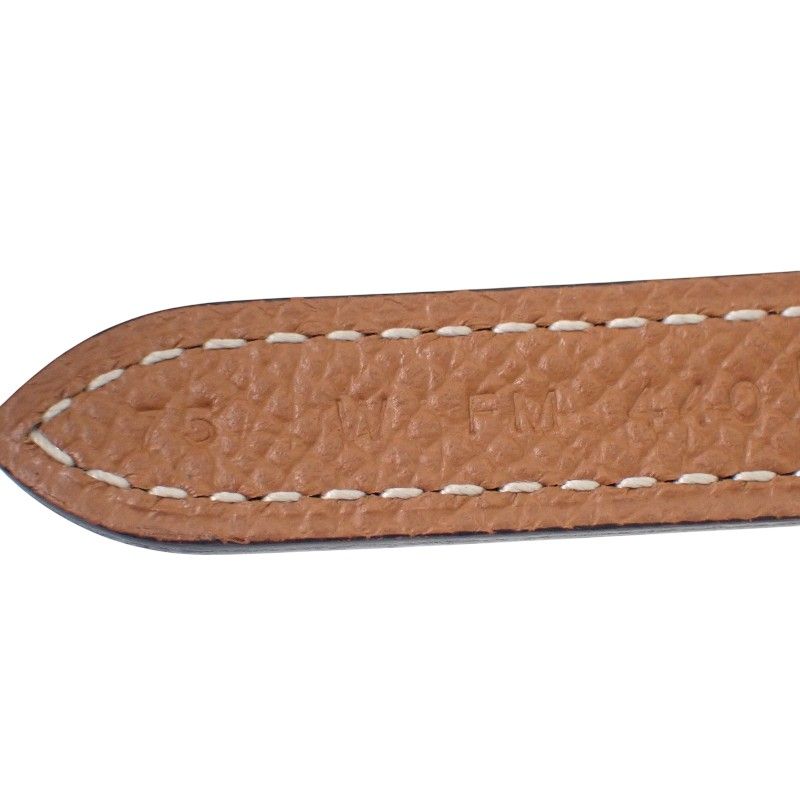 Hermes Mini 75 Belt Reversible Swift Veau Gold — view 9