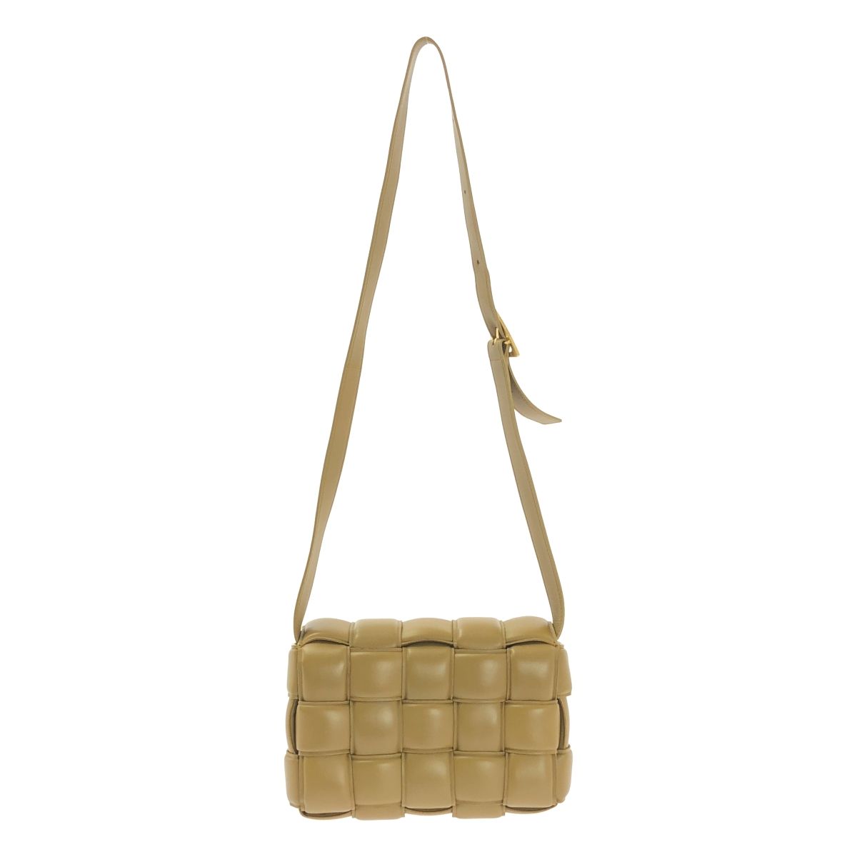 Bottega Veneta Maxi Intrecciato Paddet Cassette Leather Shoulder Bag Brown — view 2