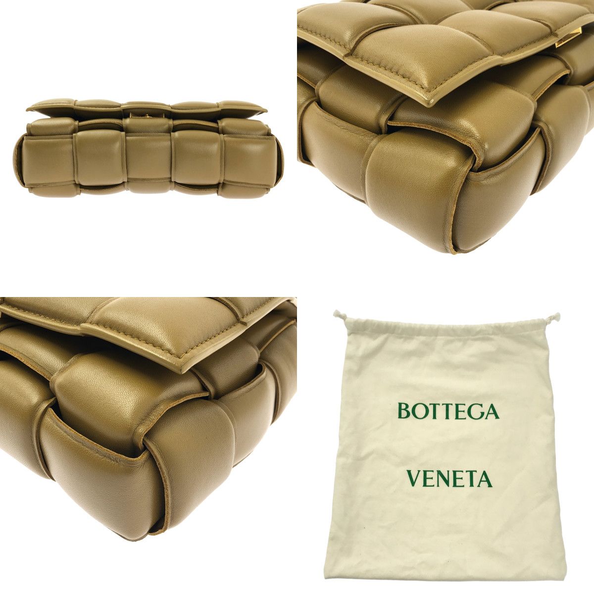 Bottega Veneta Maxi Intrecciato Paddet Cassette Leather Shoulder Bag Brown — view 7