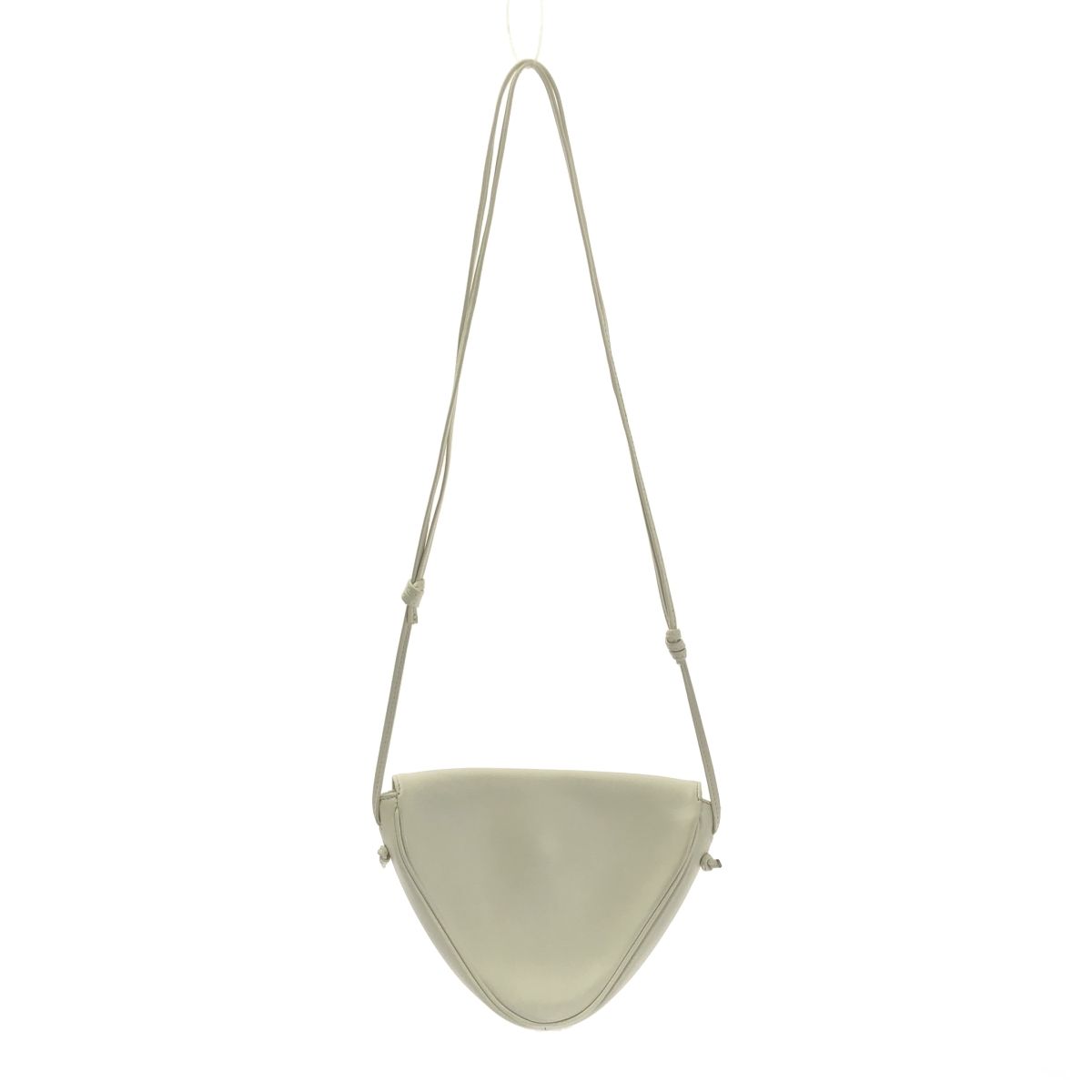 Celine Logo Triangle Shoulder Bag White — view 2