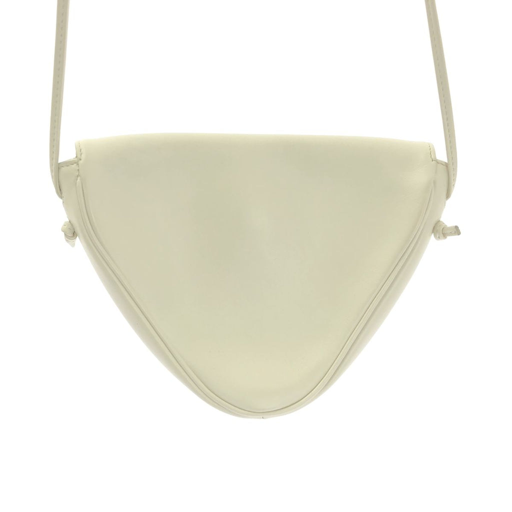 Celine Logo Triangle Shoulder Bag White — view 4
