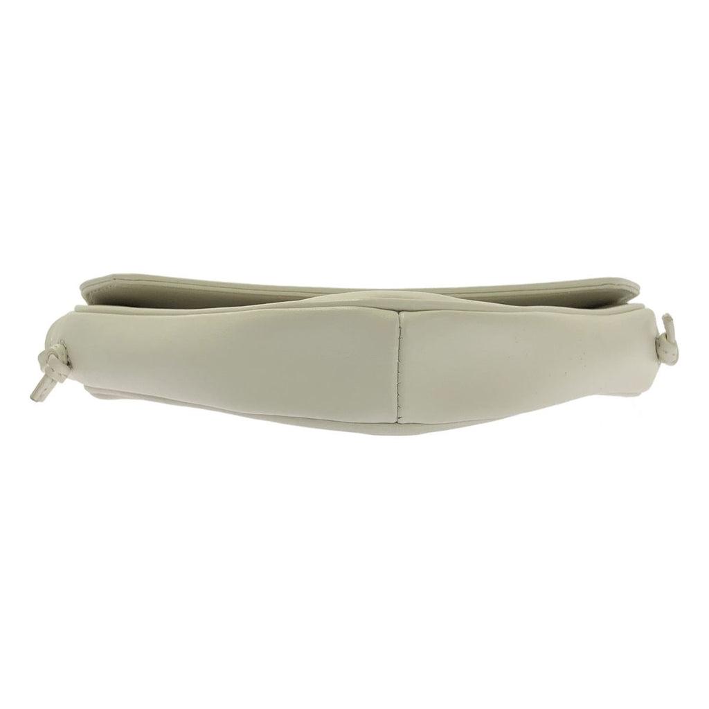Celine Logo Triangle Shoulder Bag White — view 7