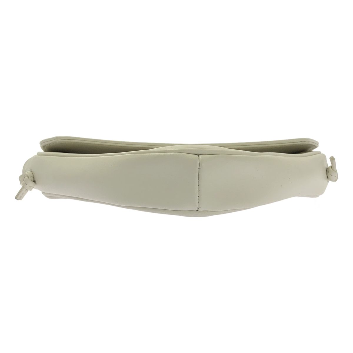 Celine Logo Triangle Shoulder Bag White — view 7
