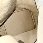 Hermes Handbag Picotin Lock MM Beige Taurillon — view 4