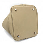 Hermes Handbag Picotin Lock MM Beige Taurillon — view 3