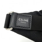 Celine Body Bag Triomphe Canvas Black Silver Har — view 4
