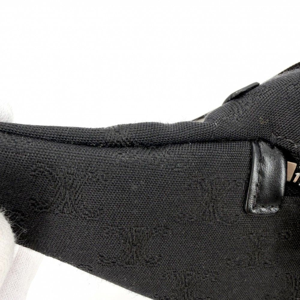 Celine Body Bag Triomphe Canvas Black Silver Har — view 7