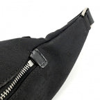 Celine Body Bag Triomphe Canvas Black Silver Har — view 8