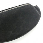 Celine Body Bag Triomphe Canvas Black Silver Har — view 9