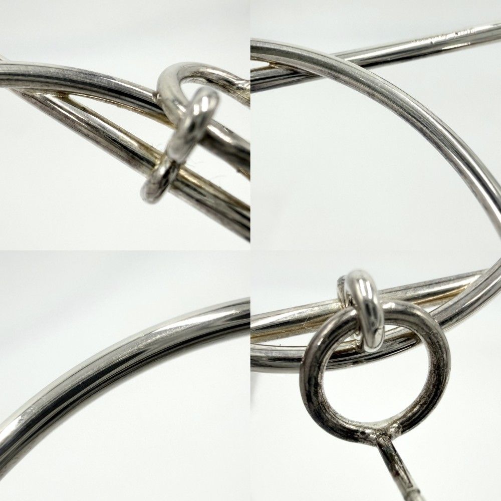 Hermes Earrings 's Loop MM Hoop 925 Sterling Silver — view 7