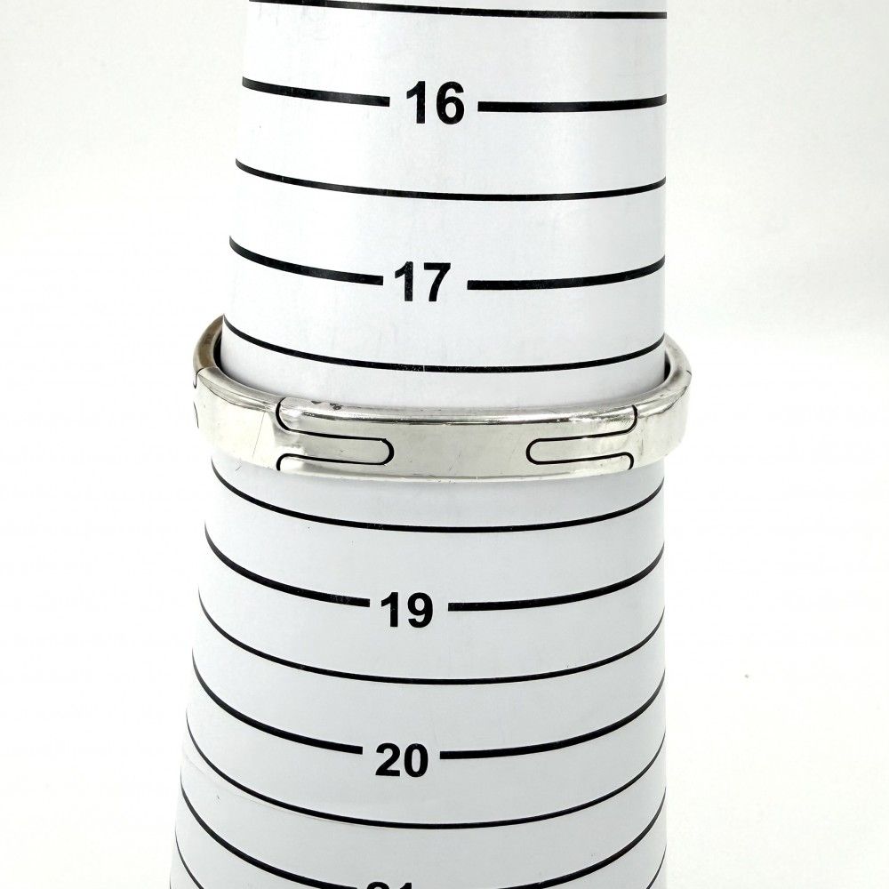 Hermes Bangle Bracelet Silver — view 4