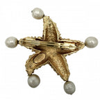 Chanel Brooch Star Demochif CC Logo Vintage Lava Magma — view 2