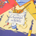 Hermes Carre 90 le Carnaval de Venise Carnival Scarf Silk Twill Navybased Multicolor — view 9
