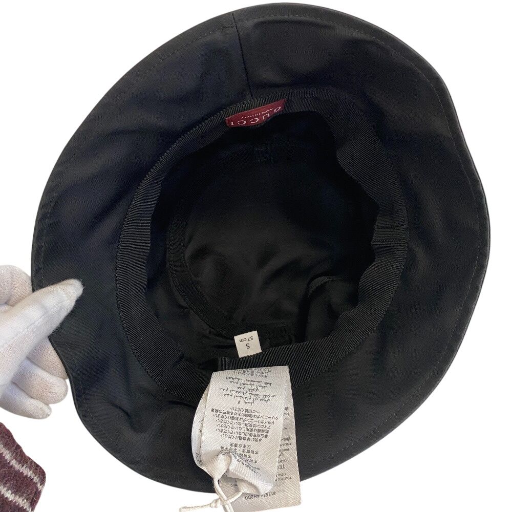 Gucci Bucket Hat Nylon Black — view 7