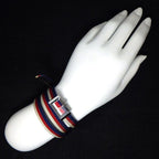 Gucci Watch Frame 147.5 Rectangular White Red Navy Dial Long — view 9