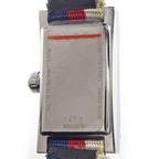 Gucci Watch Frame 147.5 Rectangular White Red Navy Dial Long — view 5