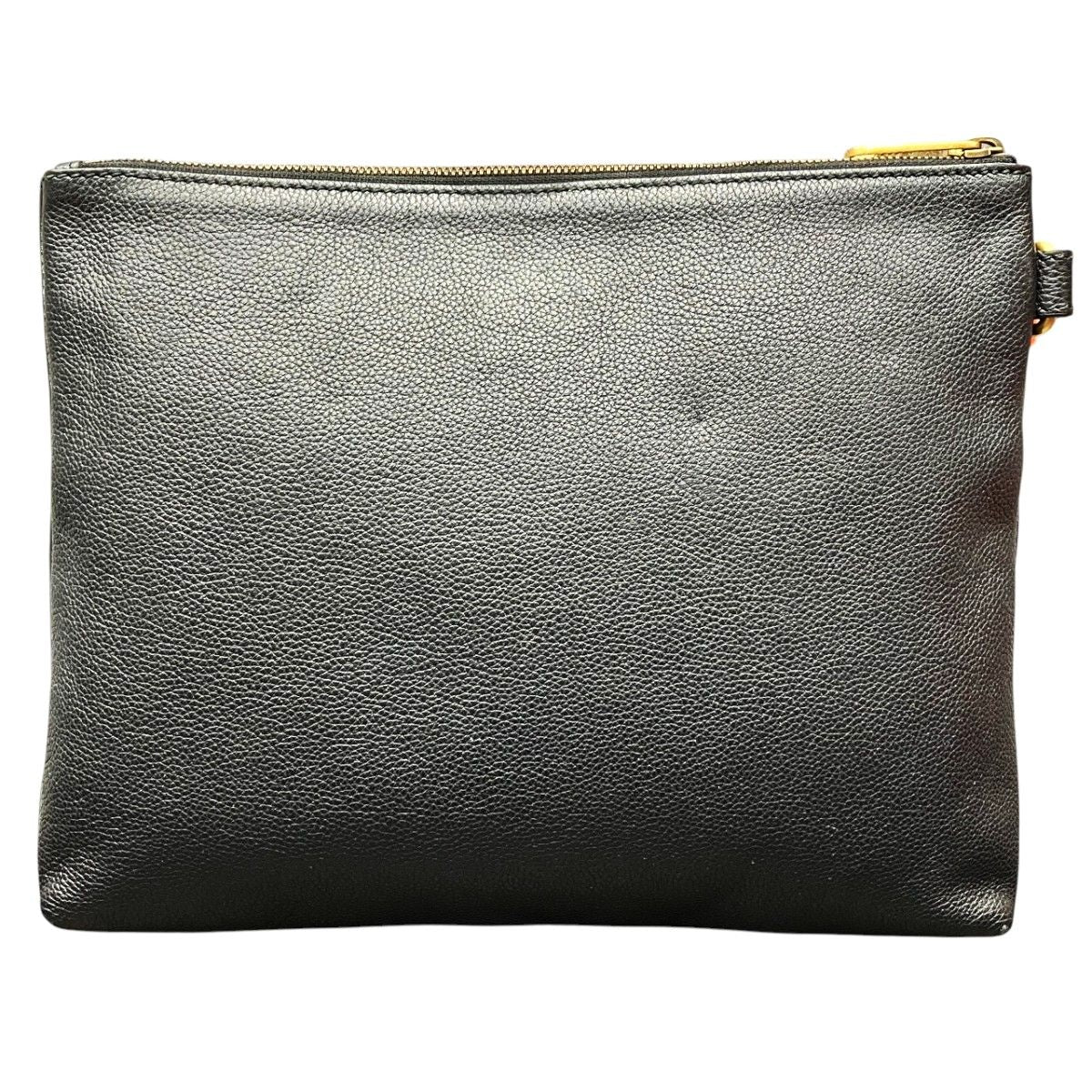 Gucci Logo Print Clutch Leather — view 2