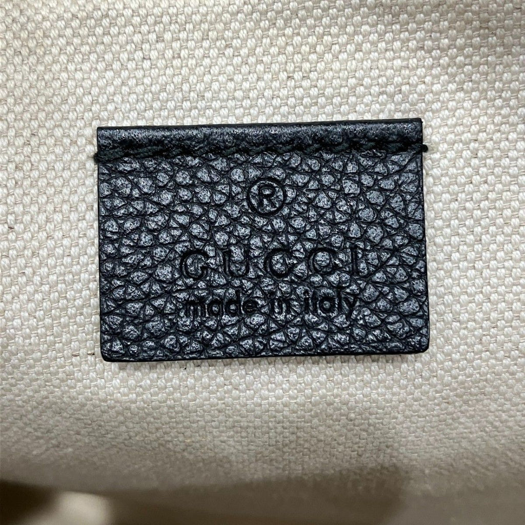Gucci Logo Print Clutch Leather — view 4
