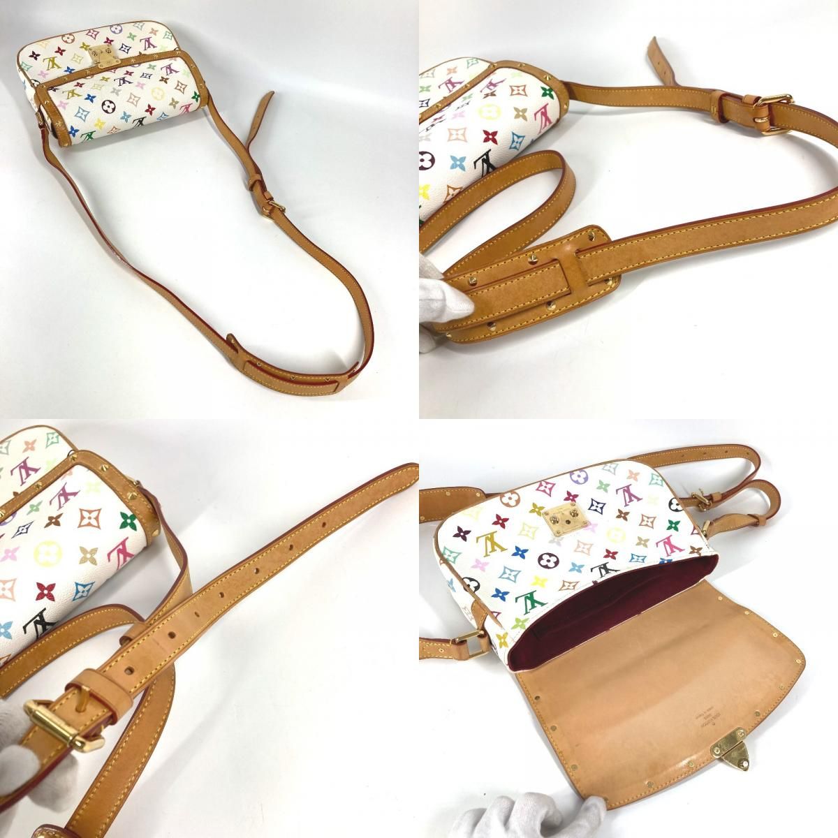 Louis Vuitton Shoulder Bag Sologne Monogram Multicolor Canvas Bronze — view 8