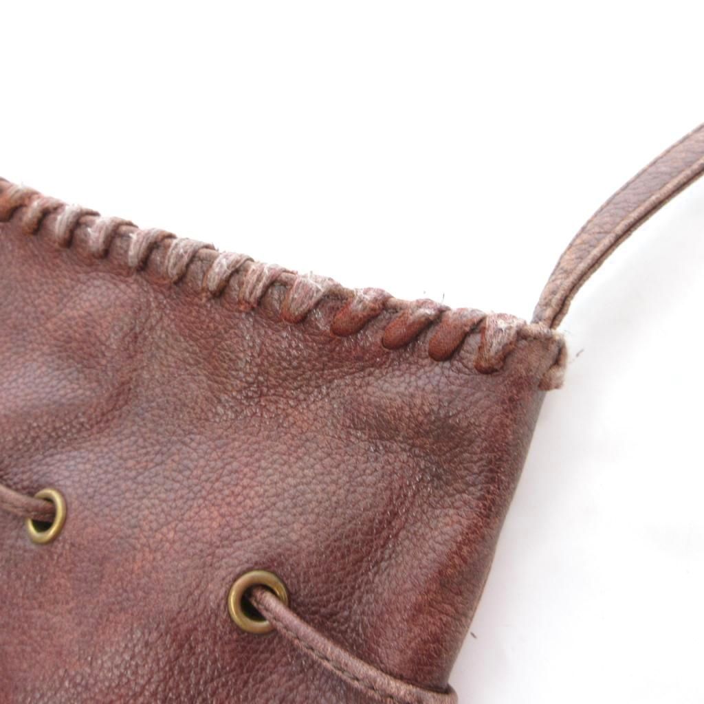 Saint Laurent Yves Vintage Drawstring Shoulder Bag Leather — view 8