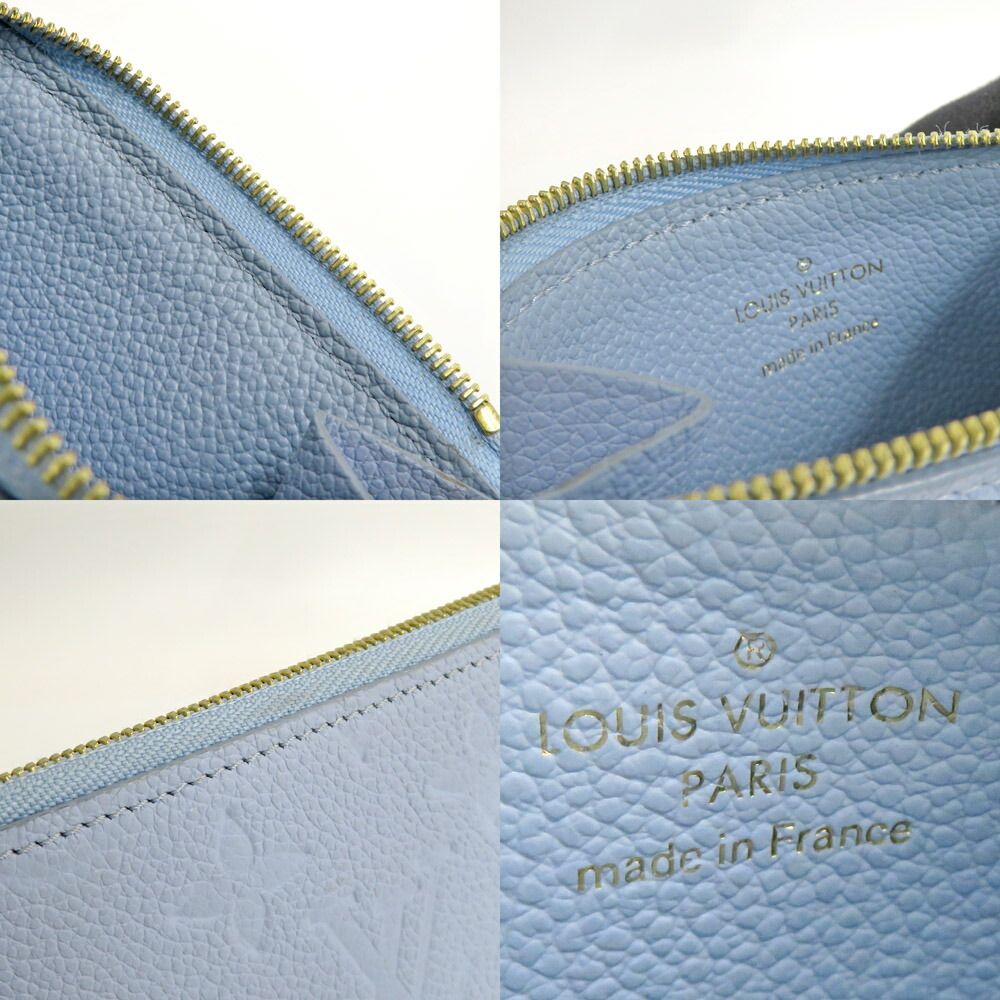 Louis Vuitton Monogram Empreinte Card Holder Romy Washed Bull — view 9