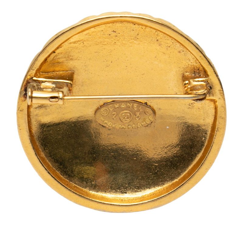 Chanel CC Logo Quilted Vintage Gold Plated — view 2