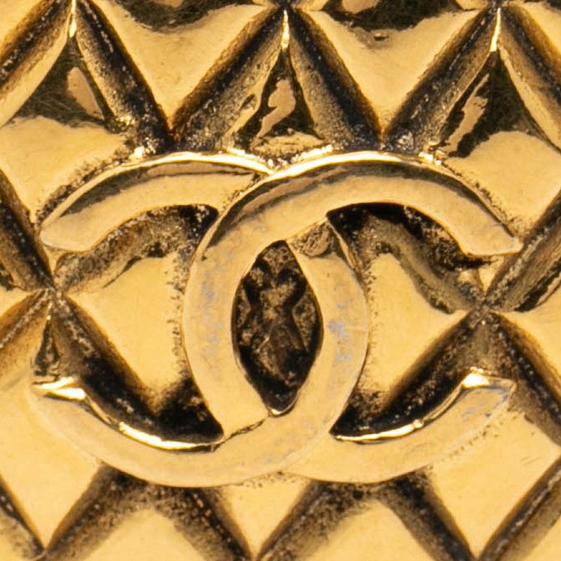 Chanel CC Logo Quilted Vintage Gold Plated — view 3