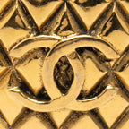 Chanel CC Logo Quilted Vintage Gold Plated — view 3