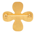 Chanel CC Logo Clover Gold Plated Rhinestone — view 2