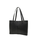 Chanel Logo Charm Tote Shoulder Bag Black Caviar Leather — view 2