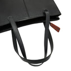Chanel Logo Charm Tote Shoulder Bag Black Caviar Leather — view 7