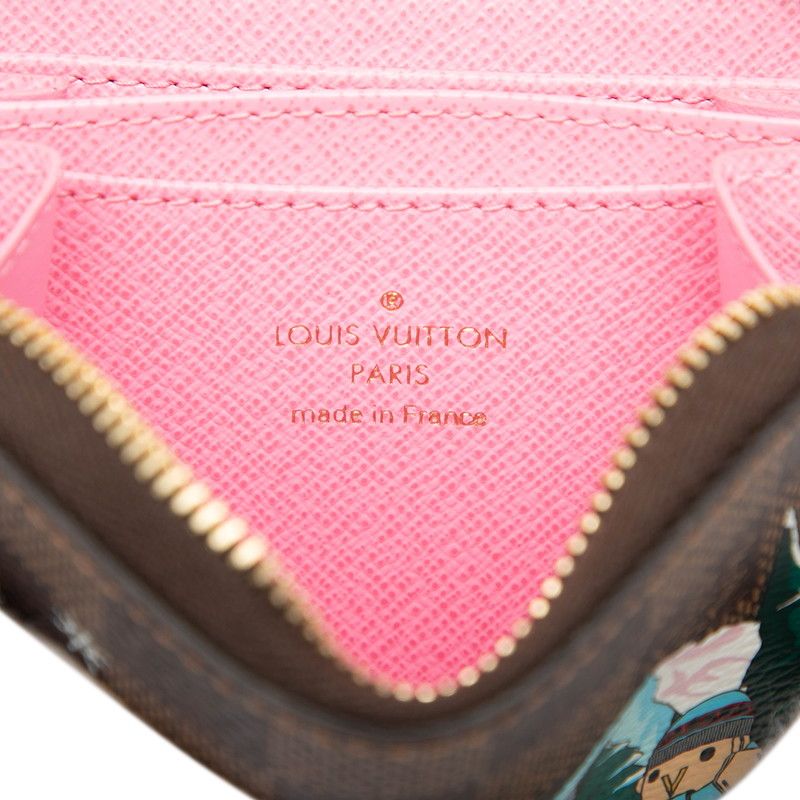 Louis Vuitton Damier Zippy Coin Purse Vivienne Black Multicolor — view 5